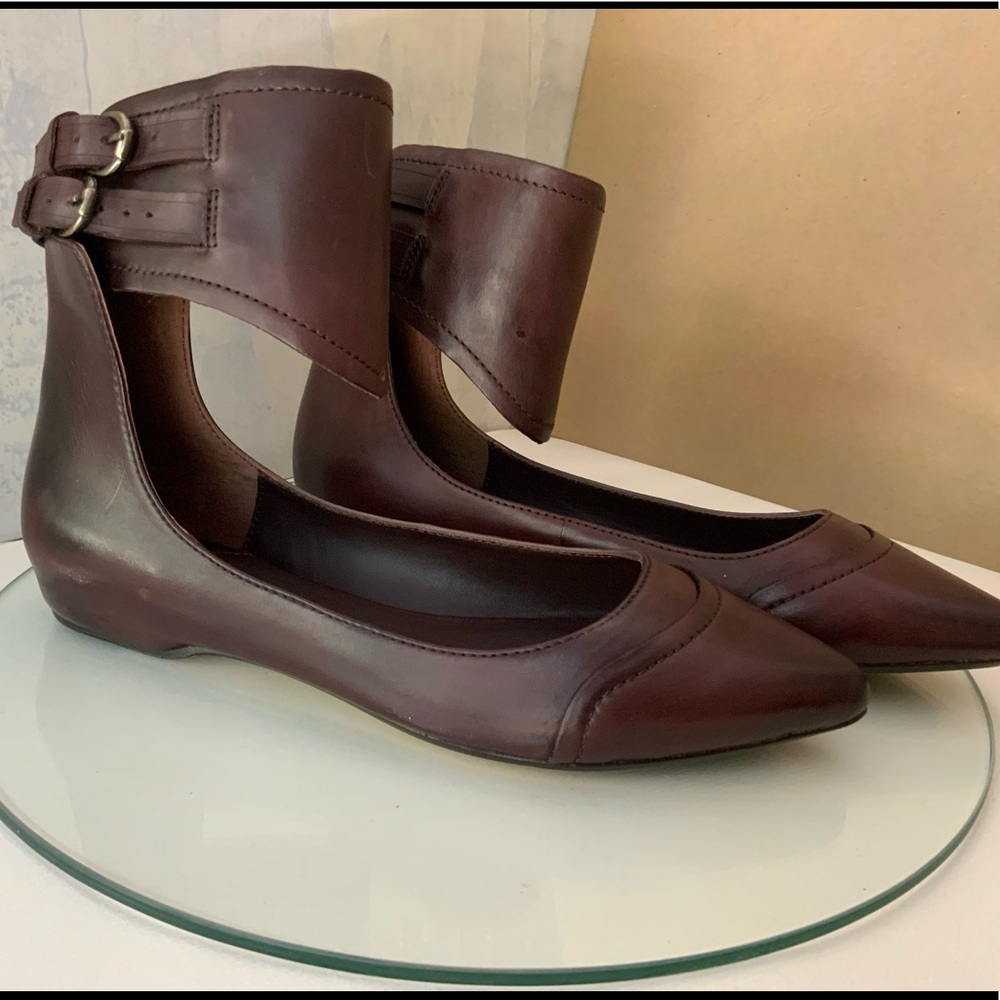 Leon Max burgundy leather shoe size 9m